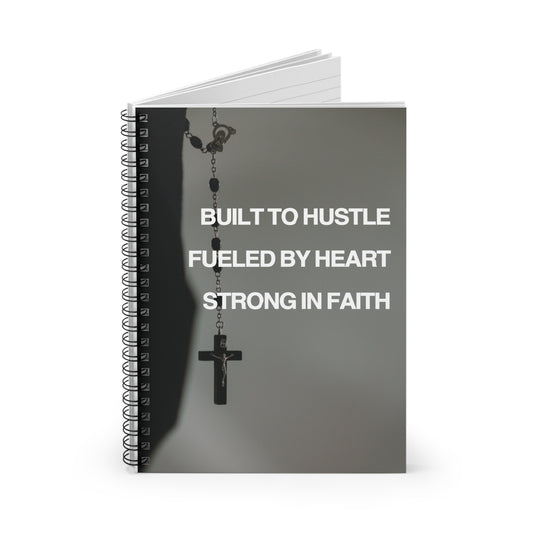 Hustle & Faith Spiral Notebook - Journal for Motivation