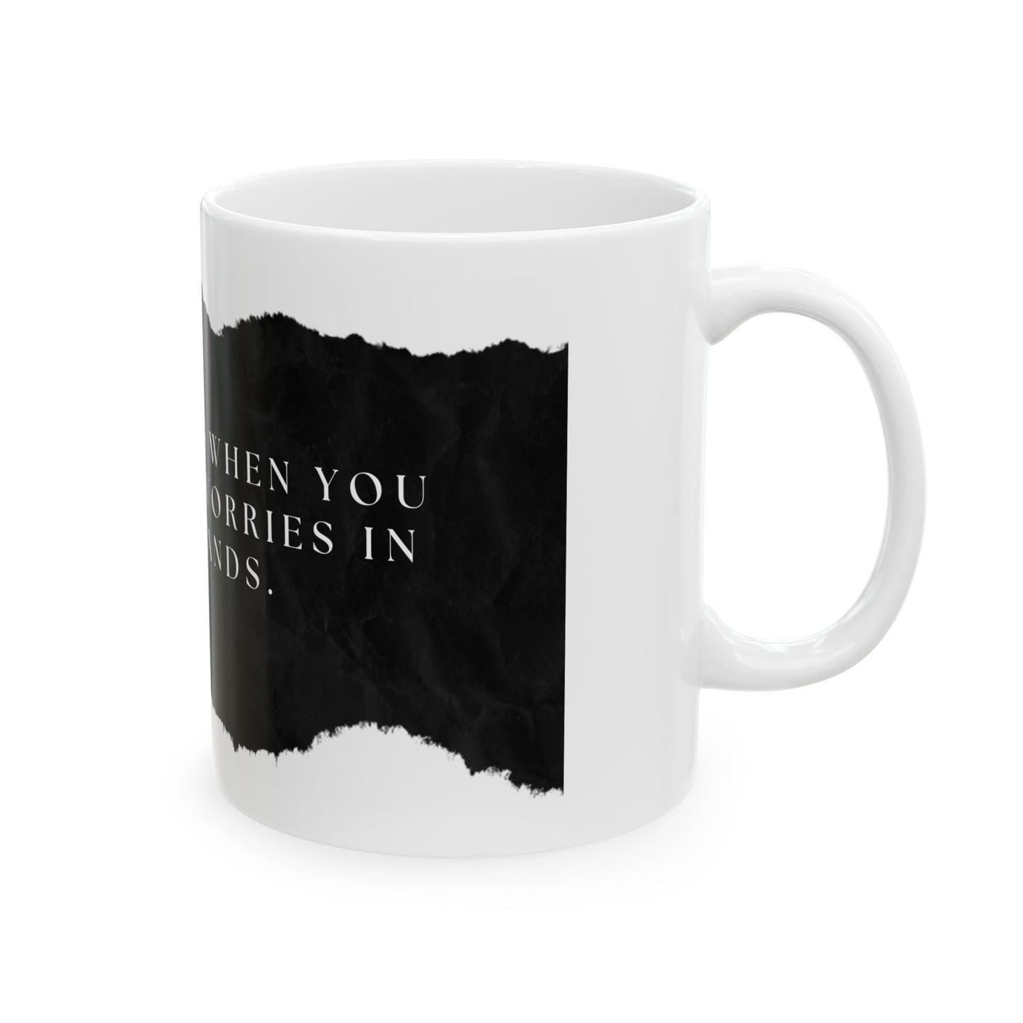 "Peace Begins" Faith Coffee Mug