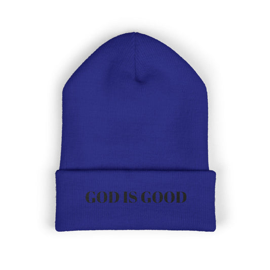 God Is Good Embroidered Beanie