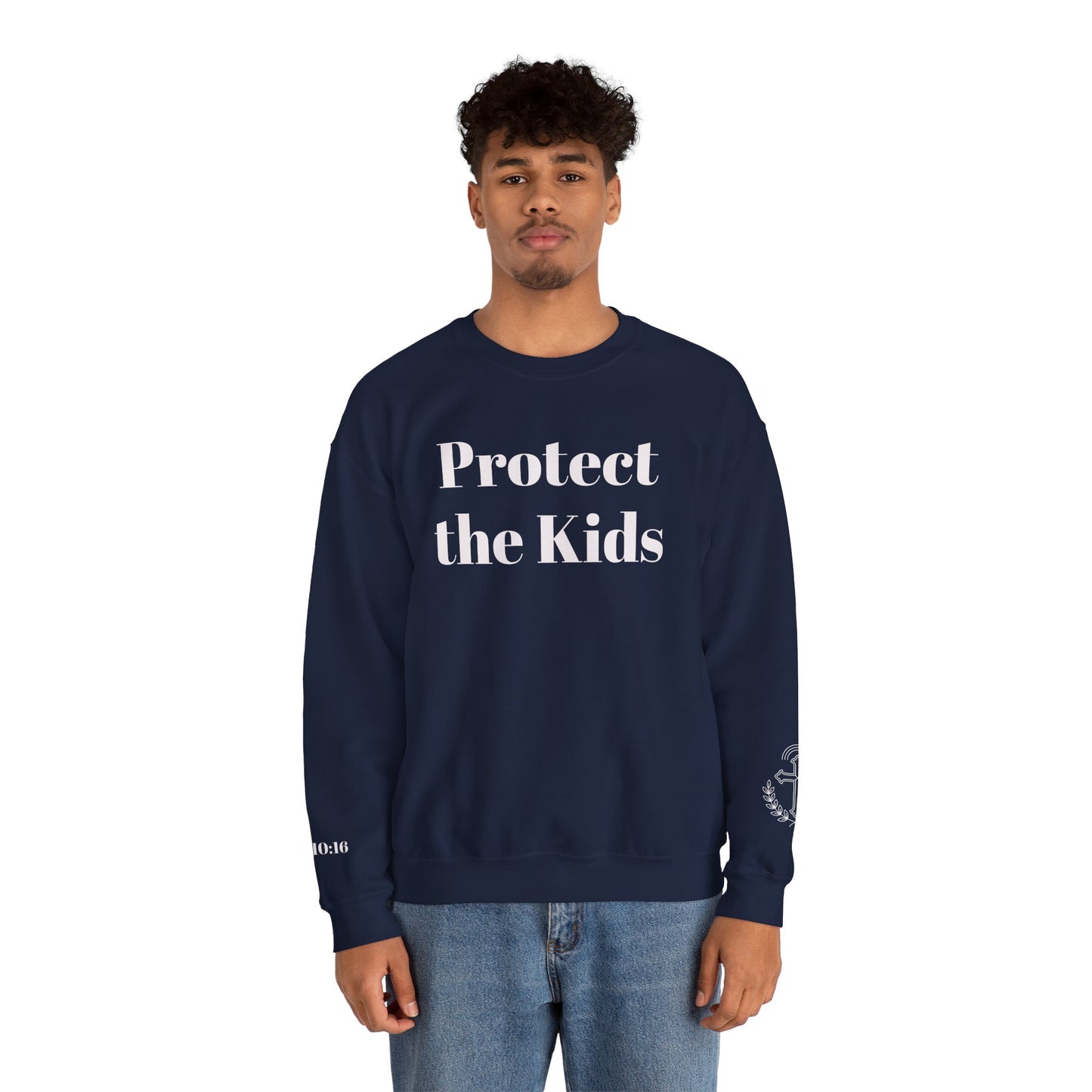 Protect the Kids Crew Neck Sweatshirt Dark