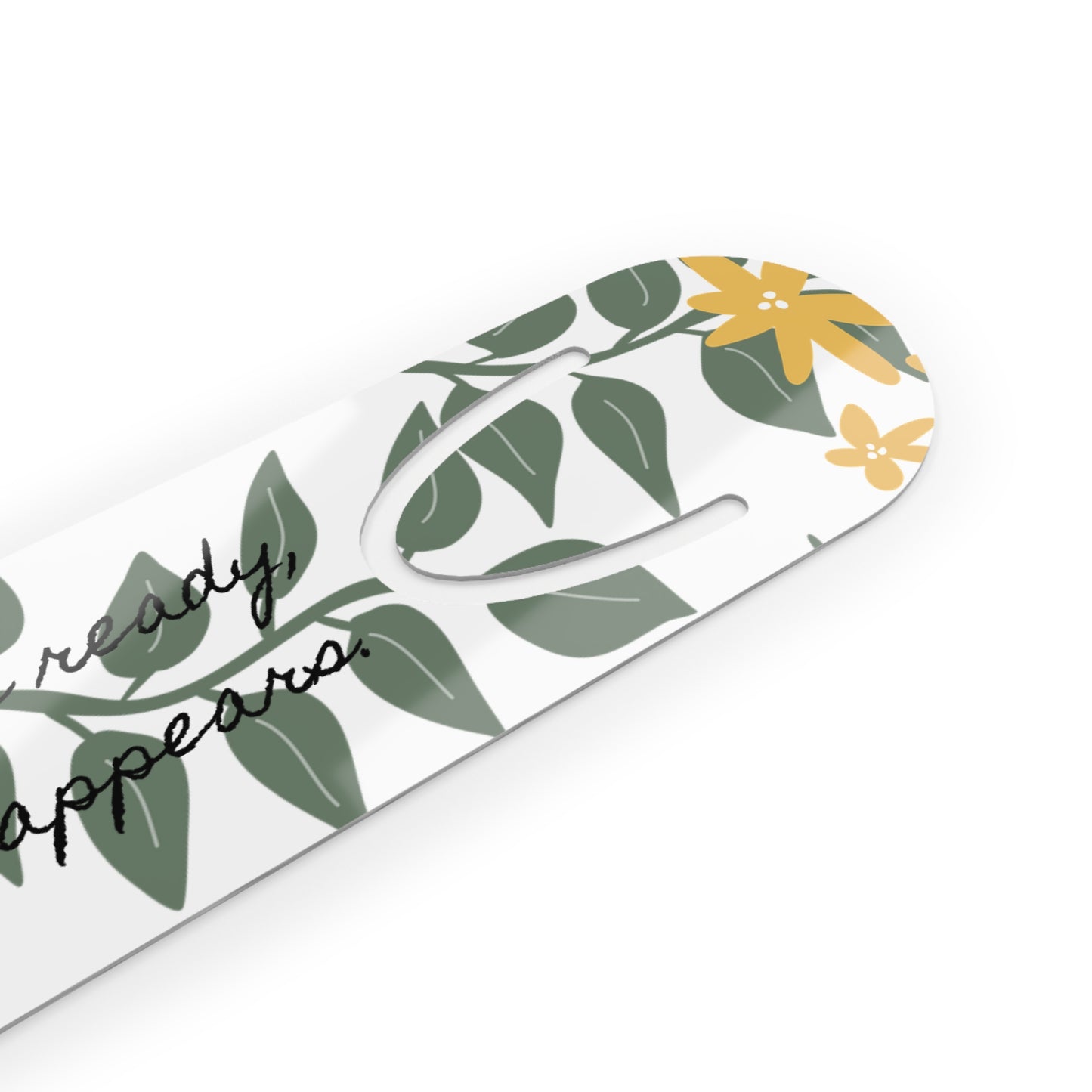 Floral Aluminum Bookmark