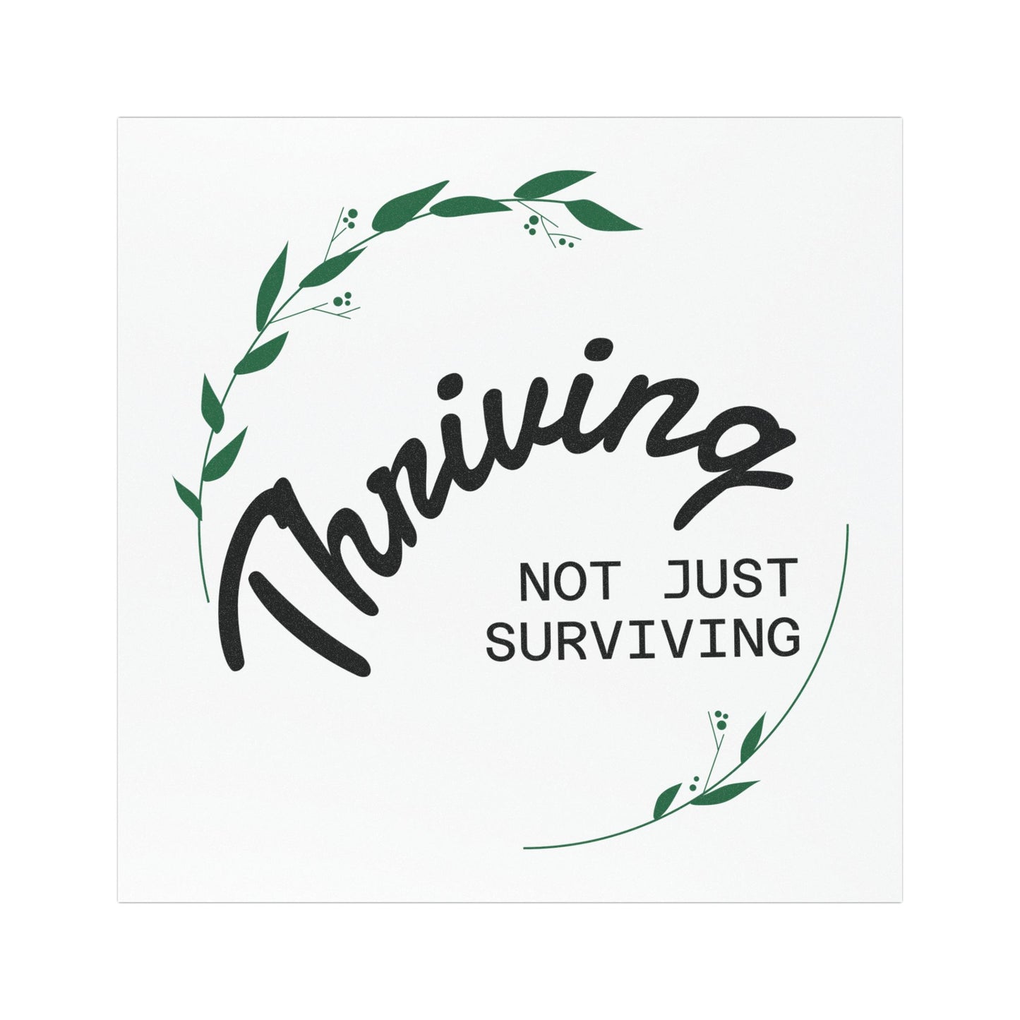 Thriving Not Just Surviving Car Magnet