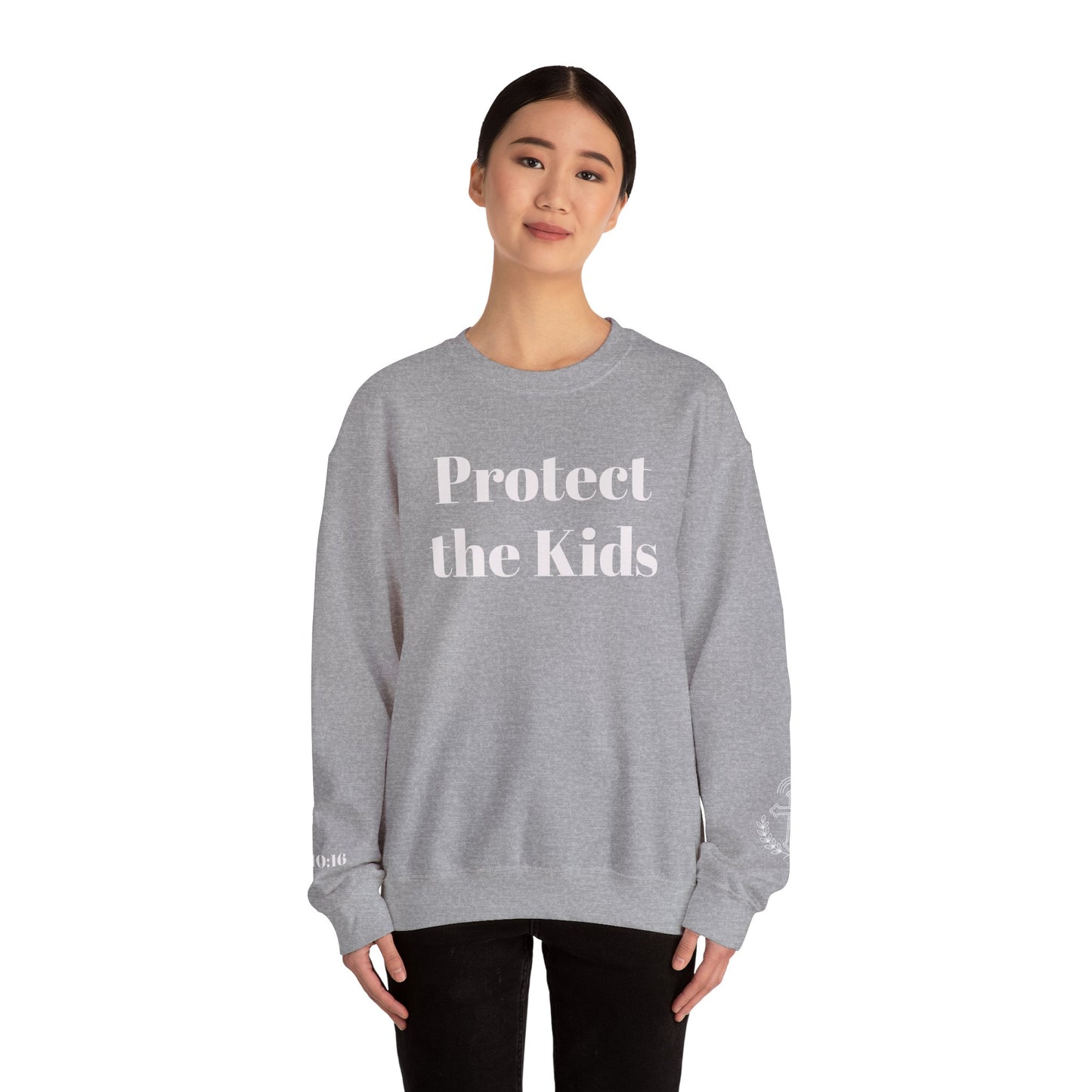 Protect the Kids Crew Neck Sweatshirt Dark