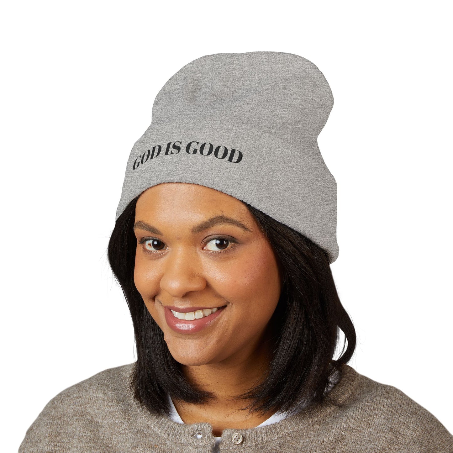 God Is Good Embroidered Beanie