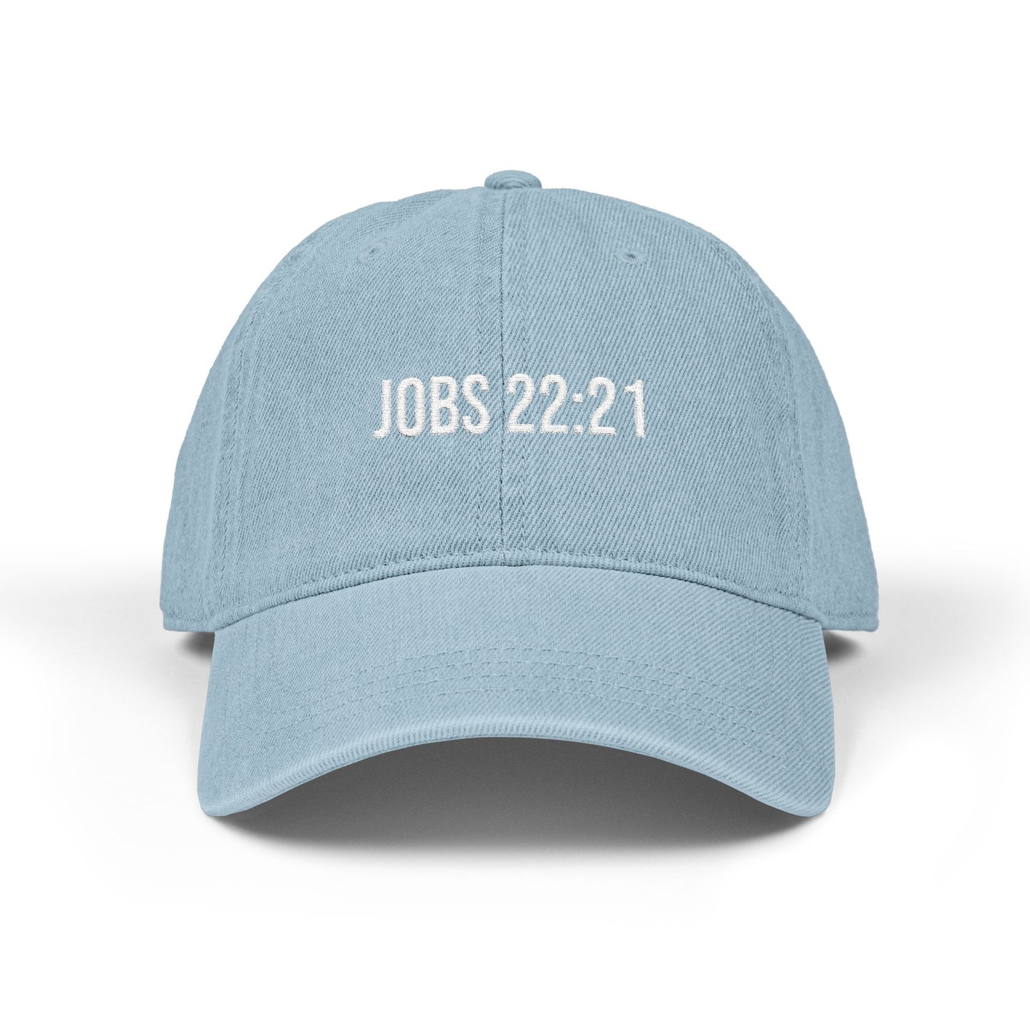 Jobs Scripture Denim Cap