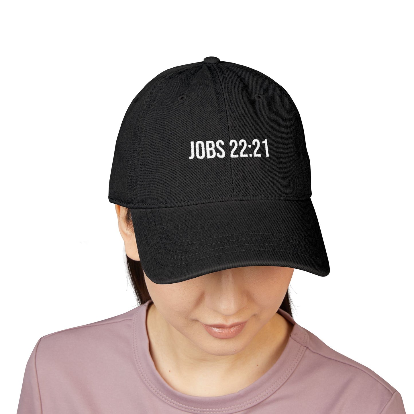 Jobs Scripture Denim Cap