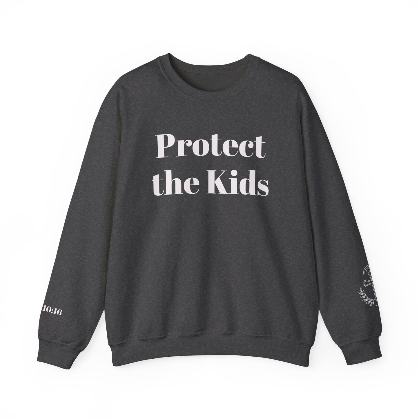 Protect the Kids Crew Neck Sweatshirt Dark