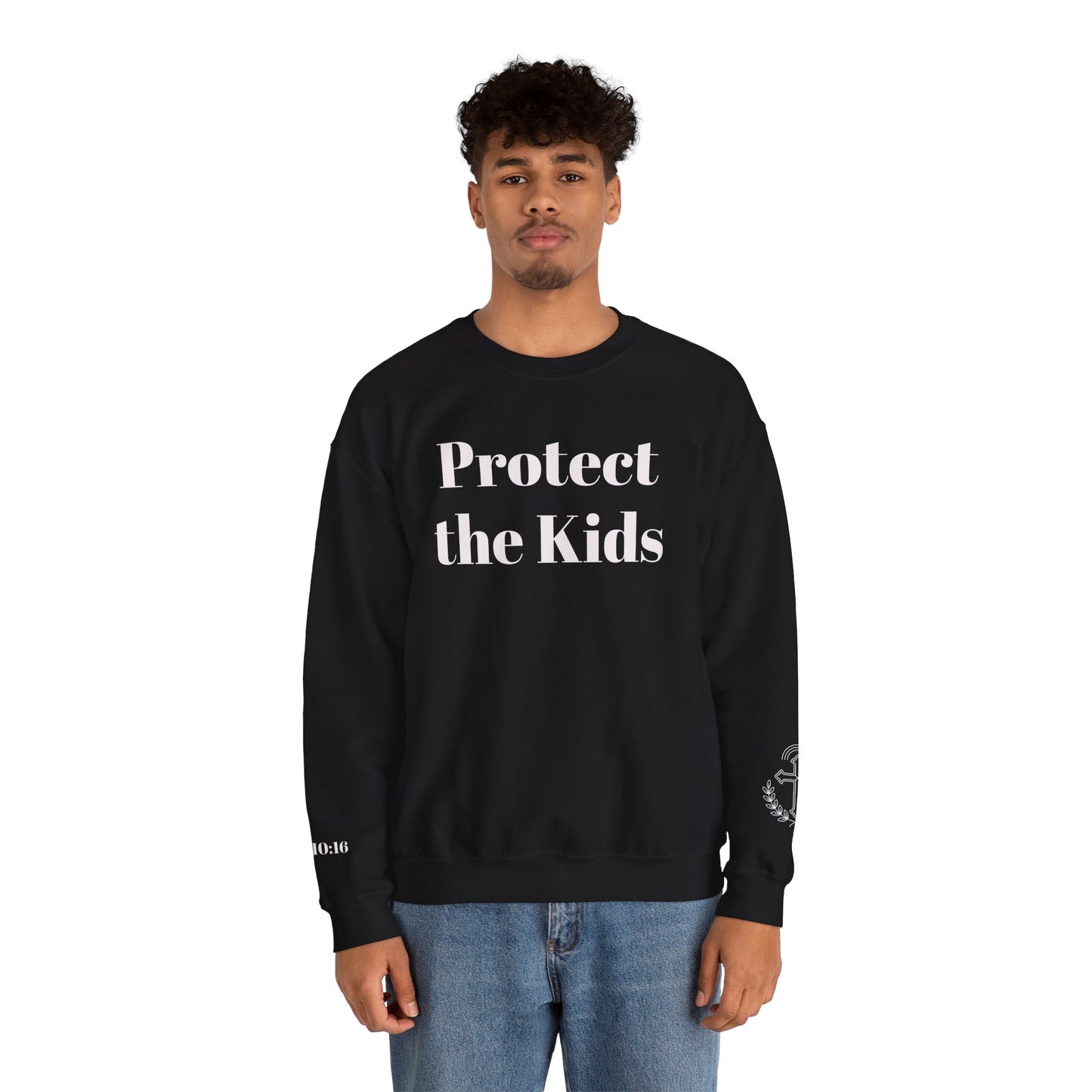 Protect the Kids Crew Neck Sweatshirt Dark