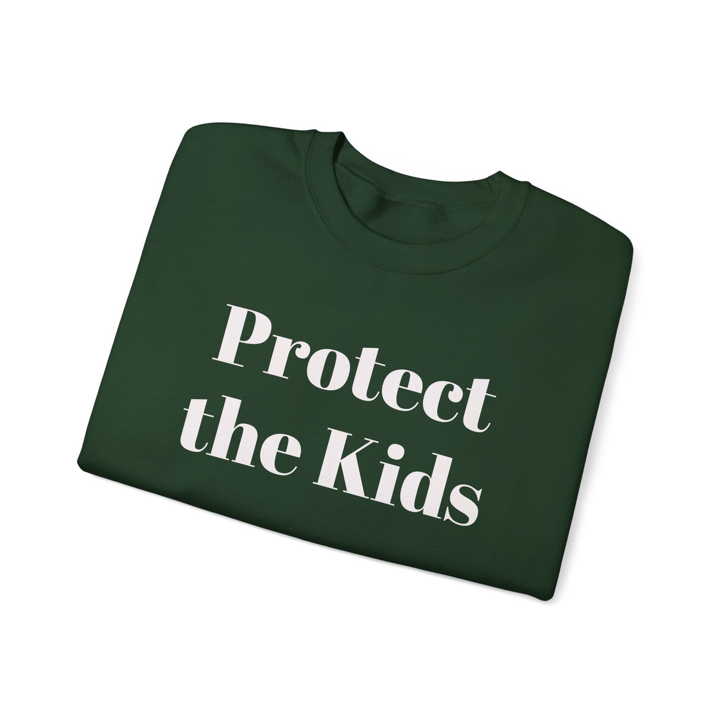 Protect the Kids Crew Neck Sweatshirt Dark