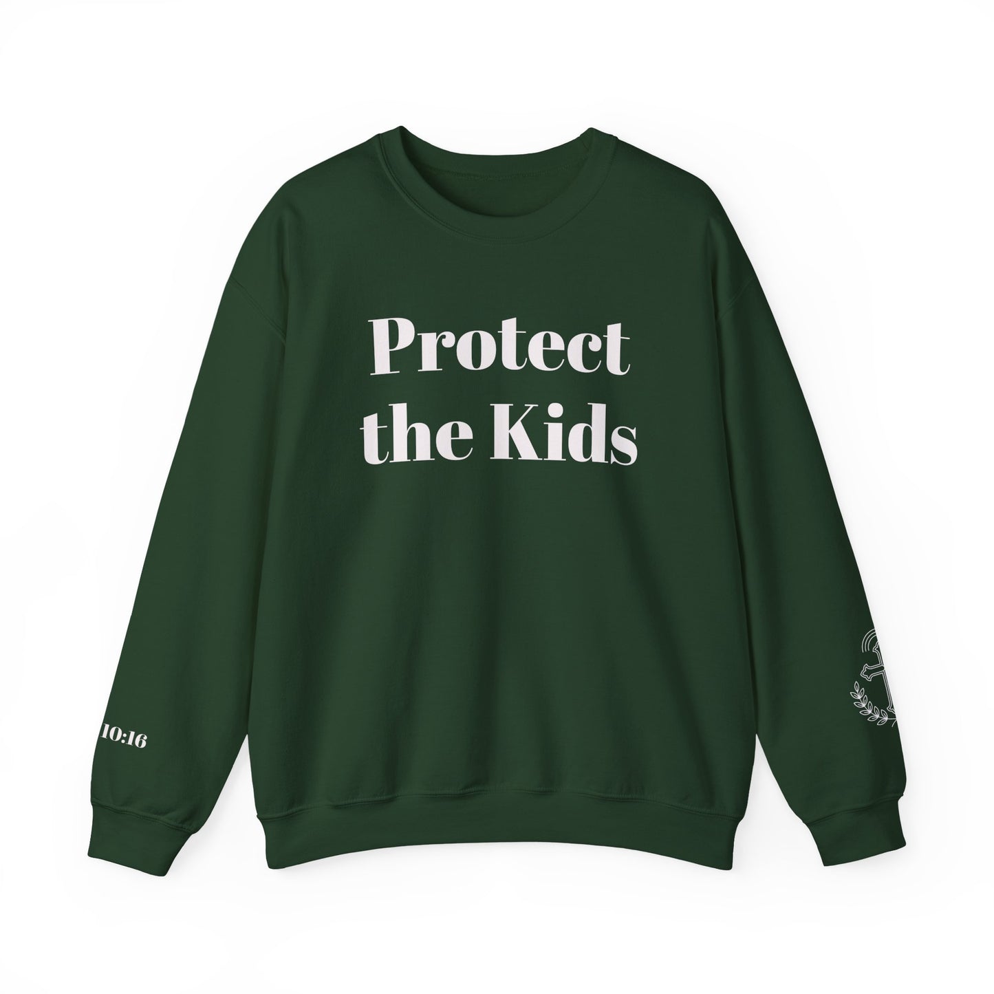 Protect the Kids Crew Neck Sweatshirt Dark
