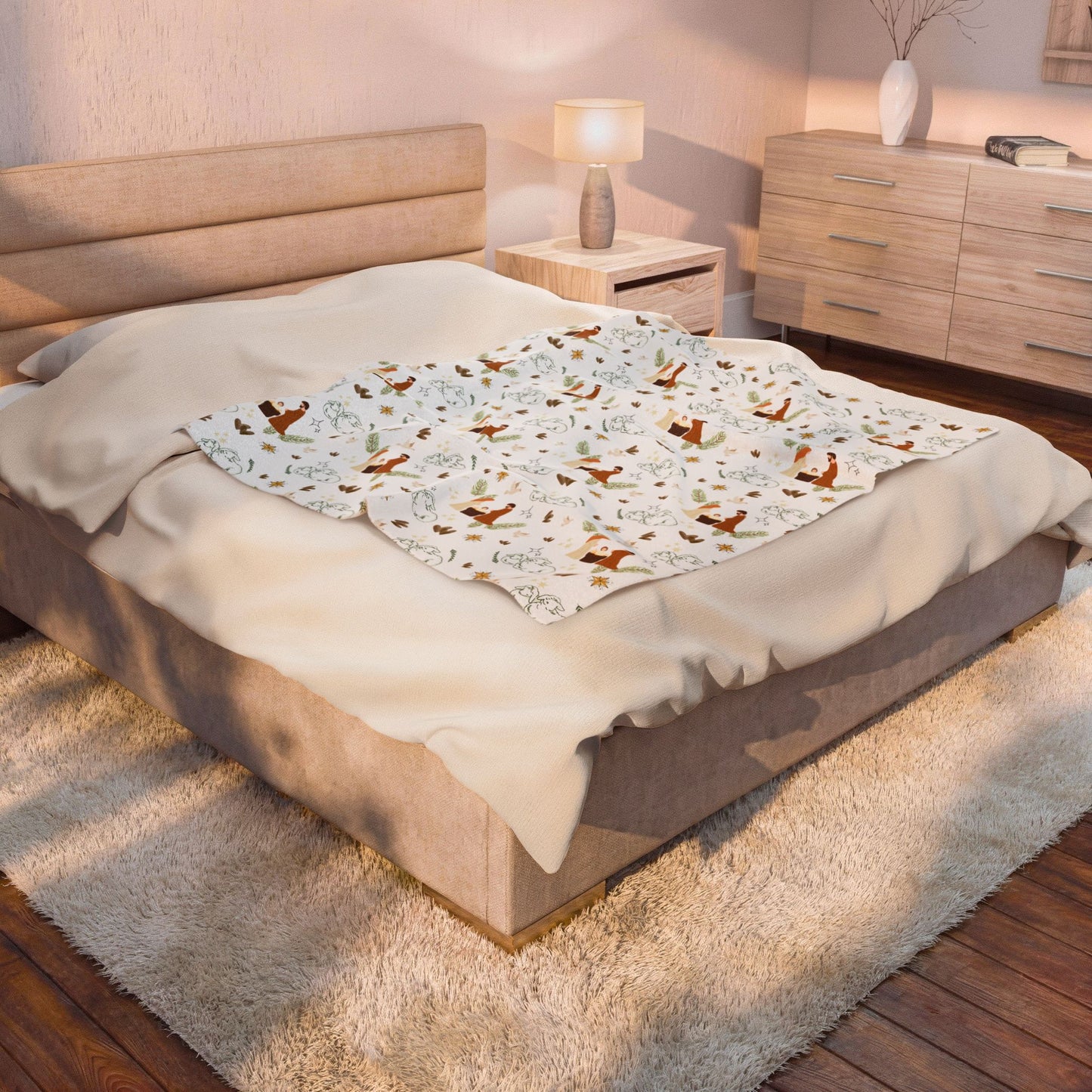 Lamb of God Cozy Velvet Throw