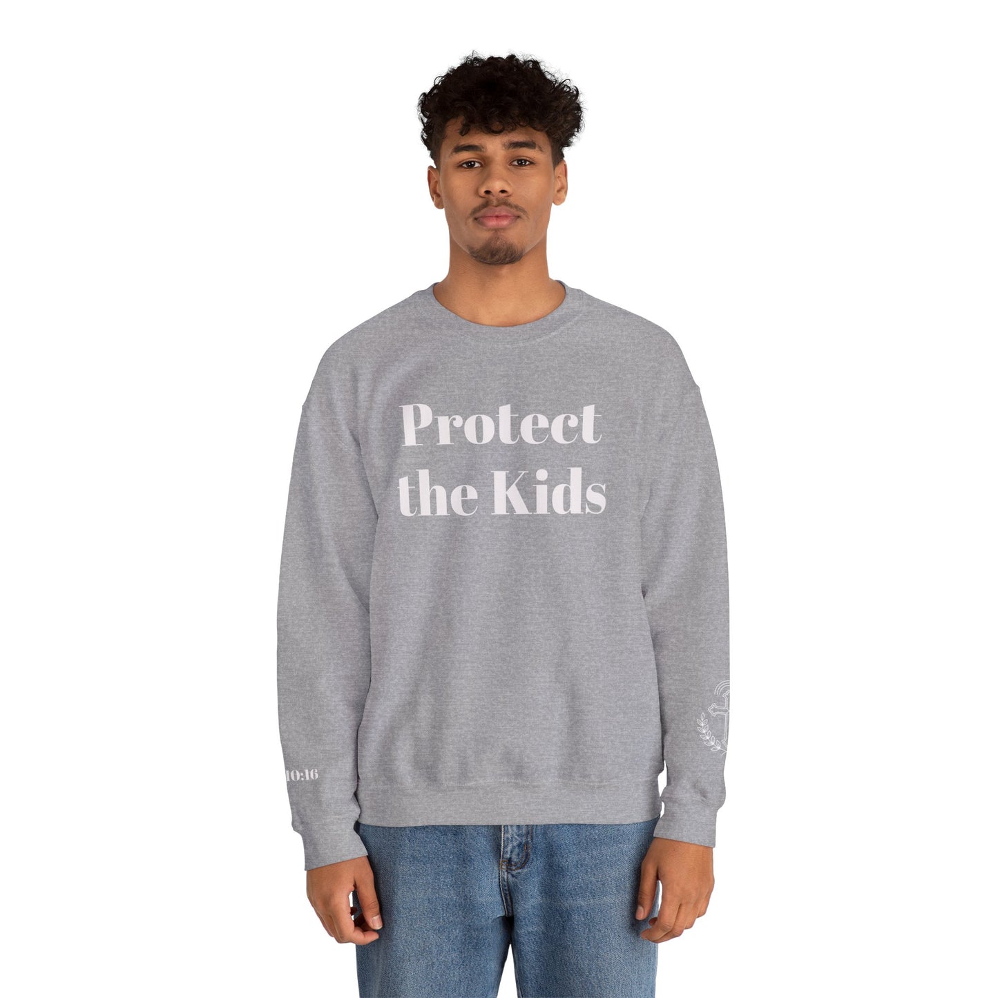 Protect the Kids Crew Neck Sweatshirt Dark
